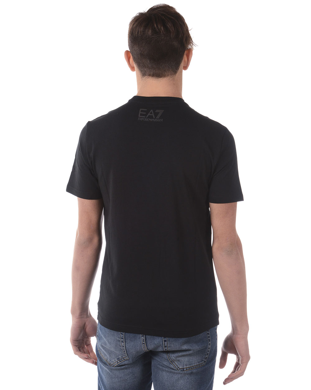 Emporio Armani EA7 T-Shirt Sweatshirt Man Black 3ZPT36PJM5Z