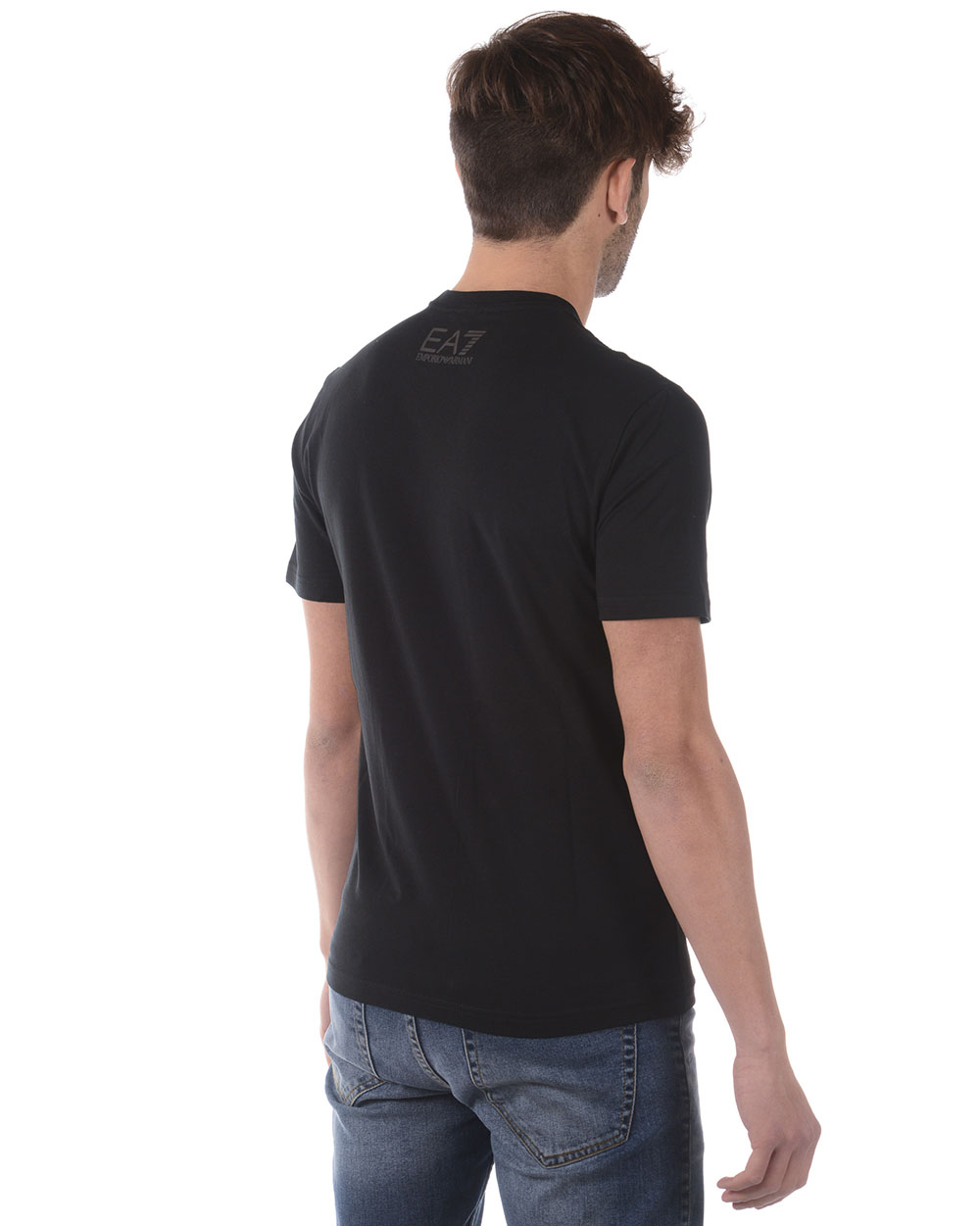Emporio Armani EA7 T-Shirt Sweatshirt Man Black 3ZPT36PJM5Z