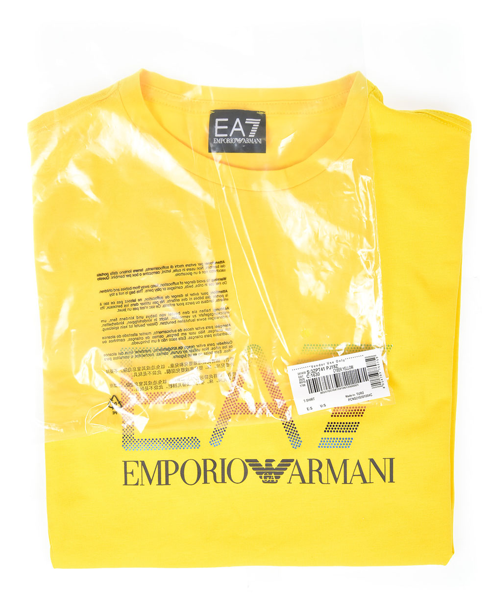 Tシャツ・カットソー EMPORIO ARMANI Men T-shirt Yellow Cream EM001033AF10017 EMPORIO ARMANI: T-shirt men - Yellow Cream | Emporio Armani