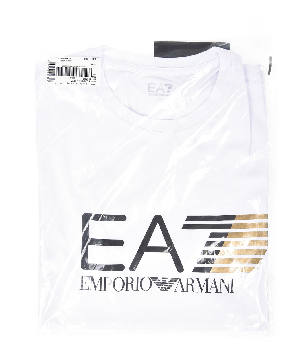 オリジナル Emporio 3ZPT62PJ03Z White Man Sweatshirt T-Shirt EA7 Armani Clothing