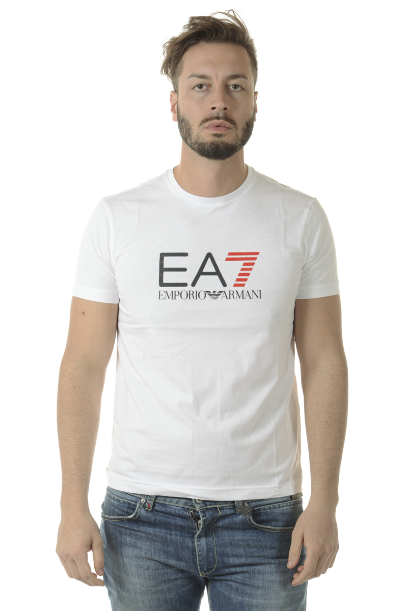 Emporio Armani EA7 T-Shirt Man White 6YPTC0PJH7Z 1100 Sz XXL MAKE