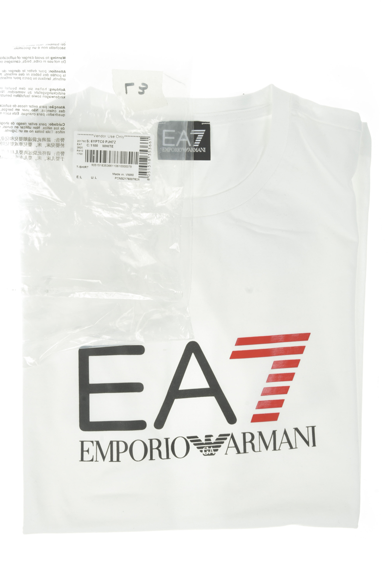 EMPORIO ARMANI / Tシャツ/M/コットン/KHK/3D1T7S 1JGMZ Emporio Armani EA7 T-Shirt Man White 6YPTC0PJH7Z 1100 Sz XXL MAKE