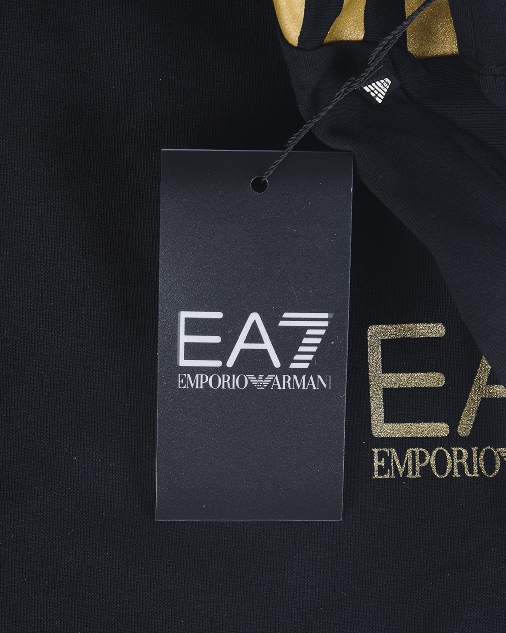 ea7 black and gold t shirt