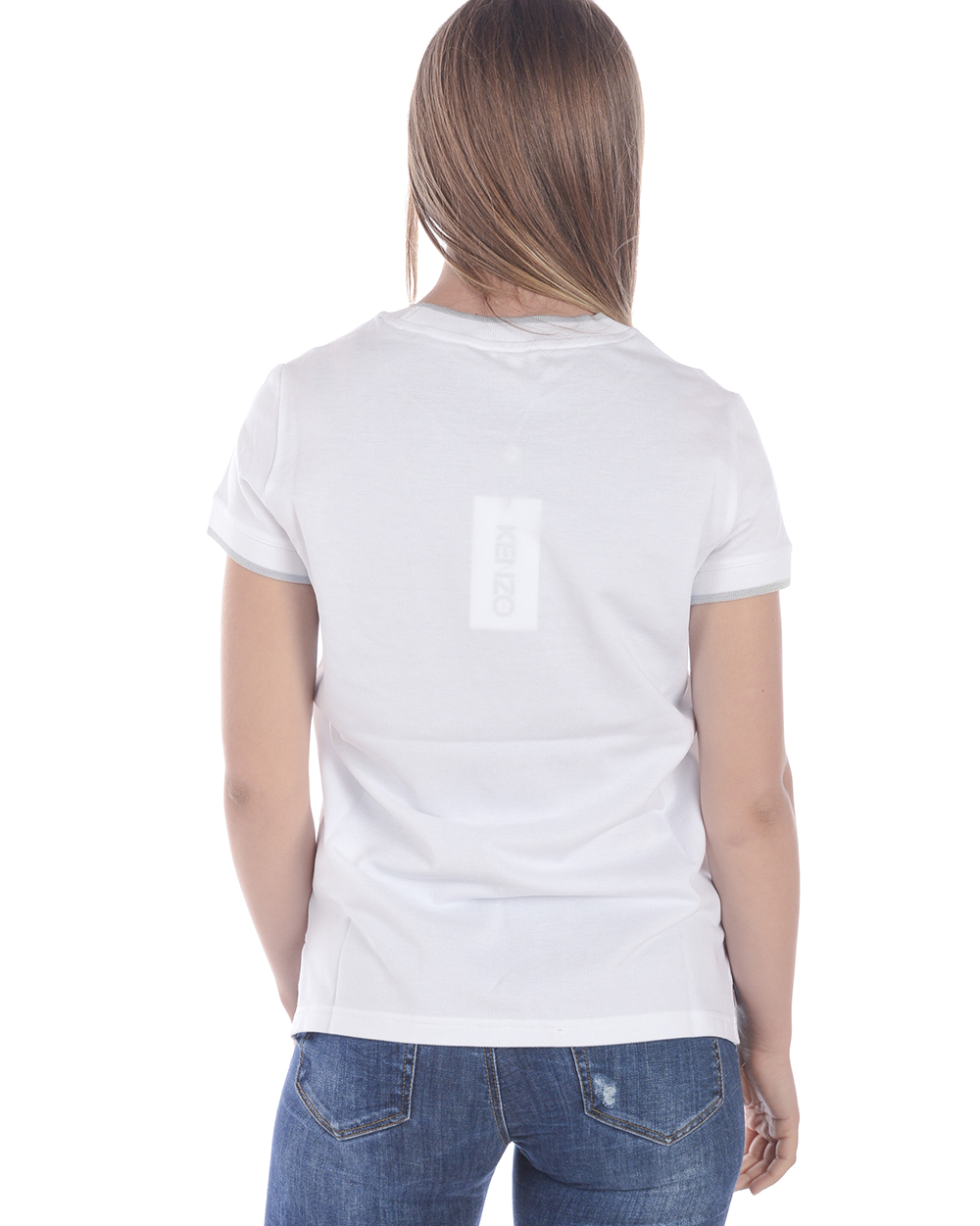 $ KENZO レディースジャケット 38 ホワイト Amazon.com: Kenzo Girl's Tiger Embroidery Sweatshirt (Little
