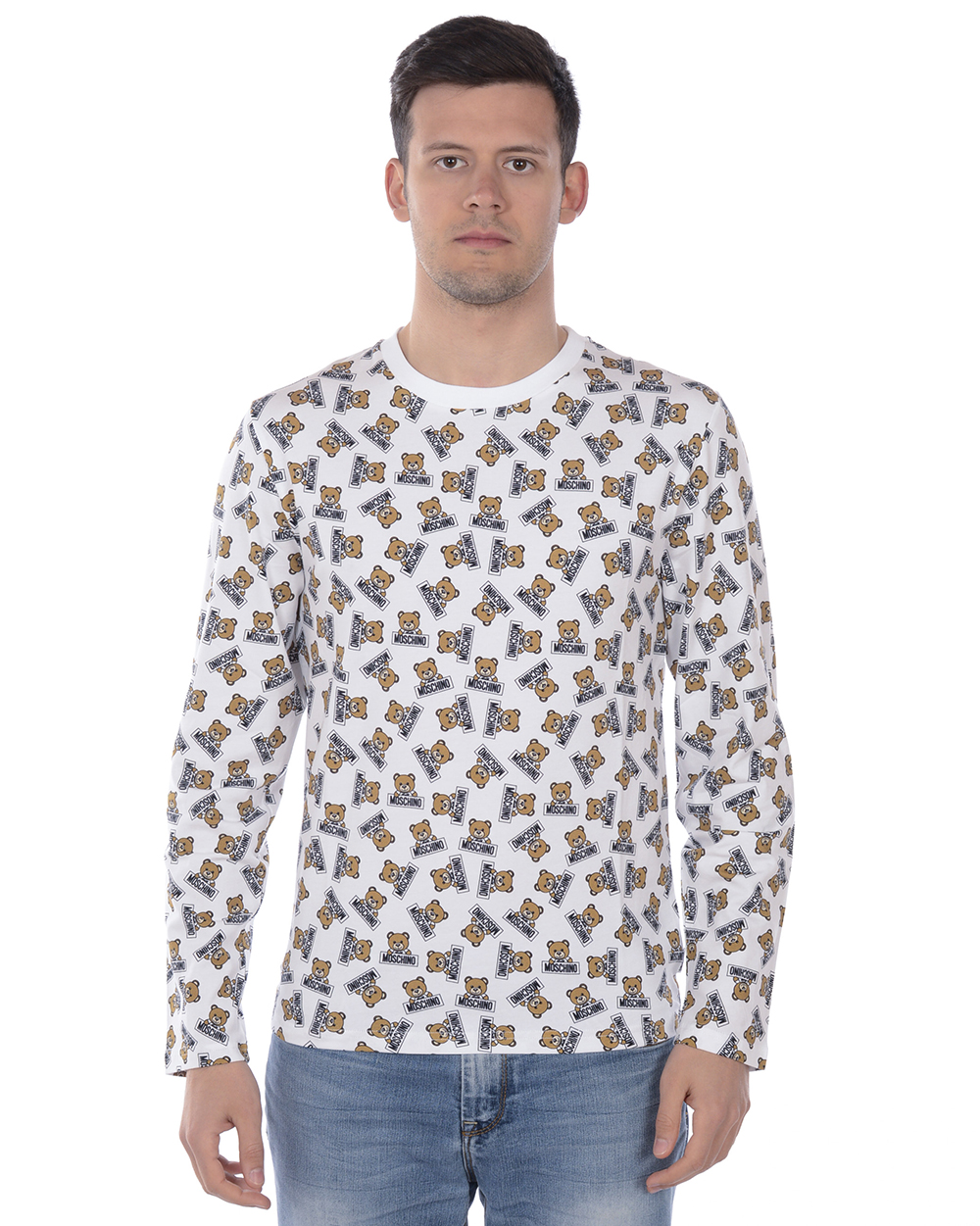 Moschino Underwear T-Shirt Sweatshirt Man White A1912 8126 1001 Sz