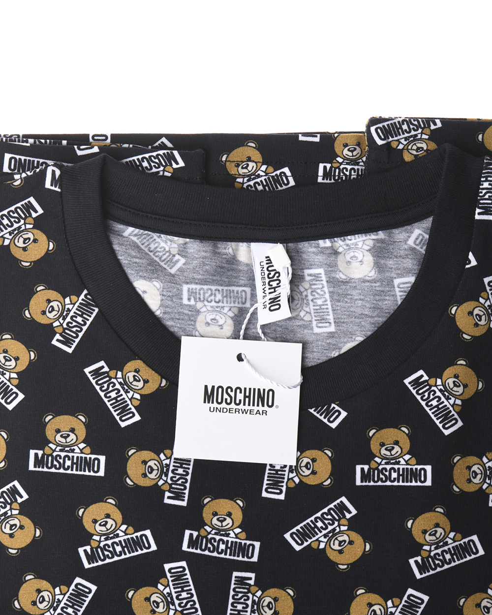 T-shirt Moschino Underwear Homme - Coton Noir, Taille S, Neuf Avec étiquettes