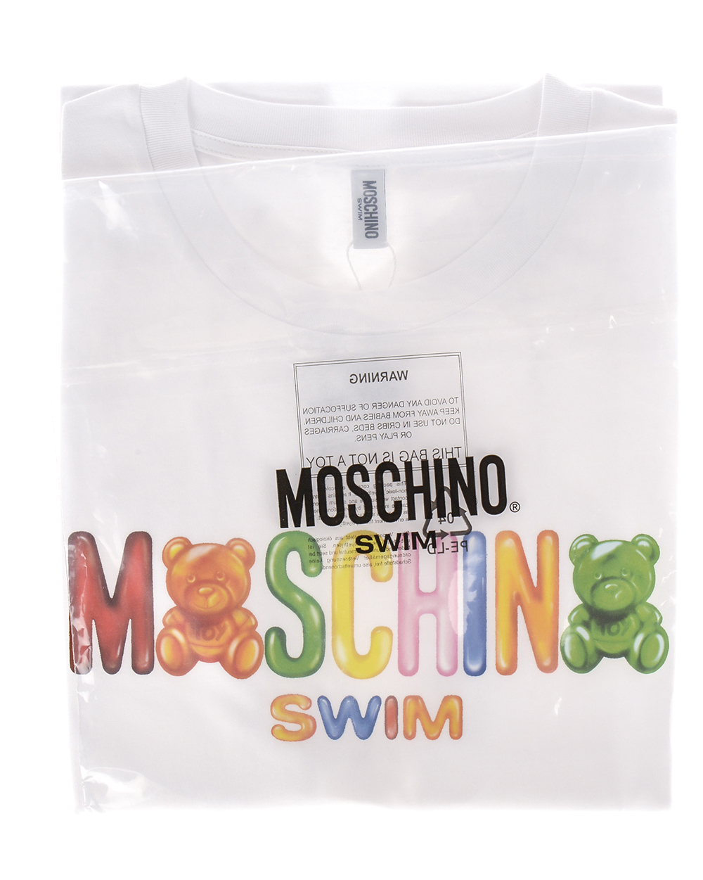 Moschino Swim T-Shirt Sweatshirt Cotton Man White A1910 2325