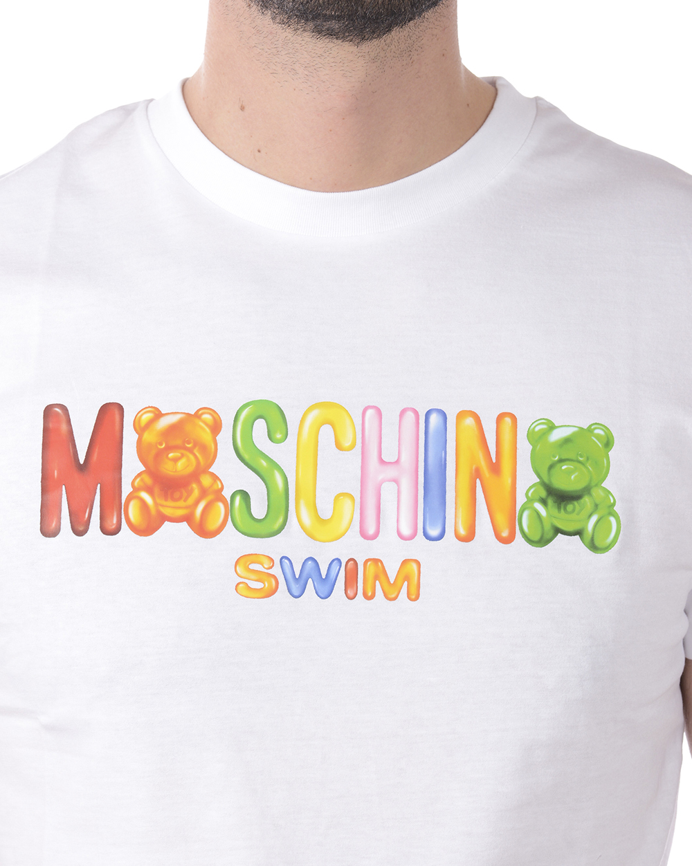 Moschino Swim T-Shirt Sweatshirt Cotton Man White A1910 2325