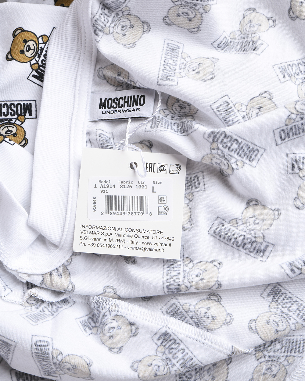 Moschino Underwear T-Shirt Man White A1914 8126 1001 Sz. XXL MAKE
