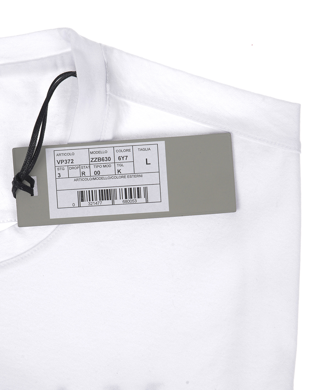 Zegna T-Shirt Sweatshirt Cotton Man White VP372ZZB630 6Y7 Sz