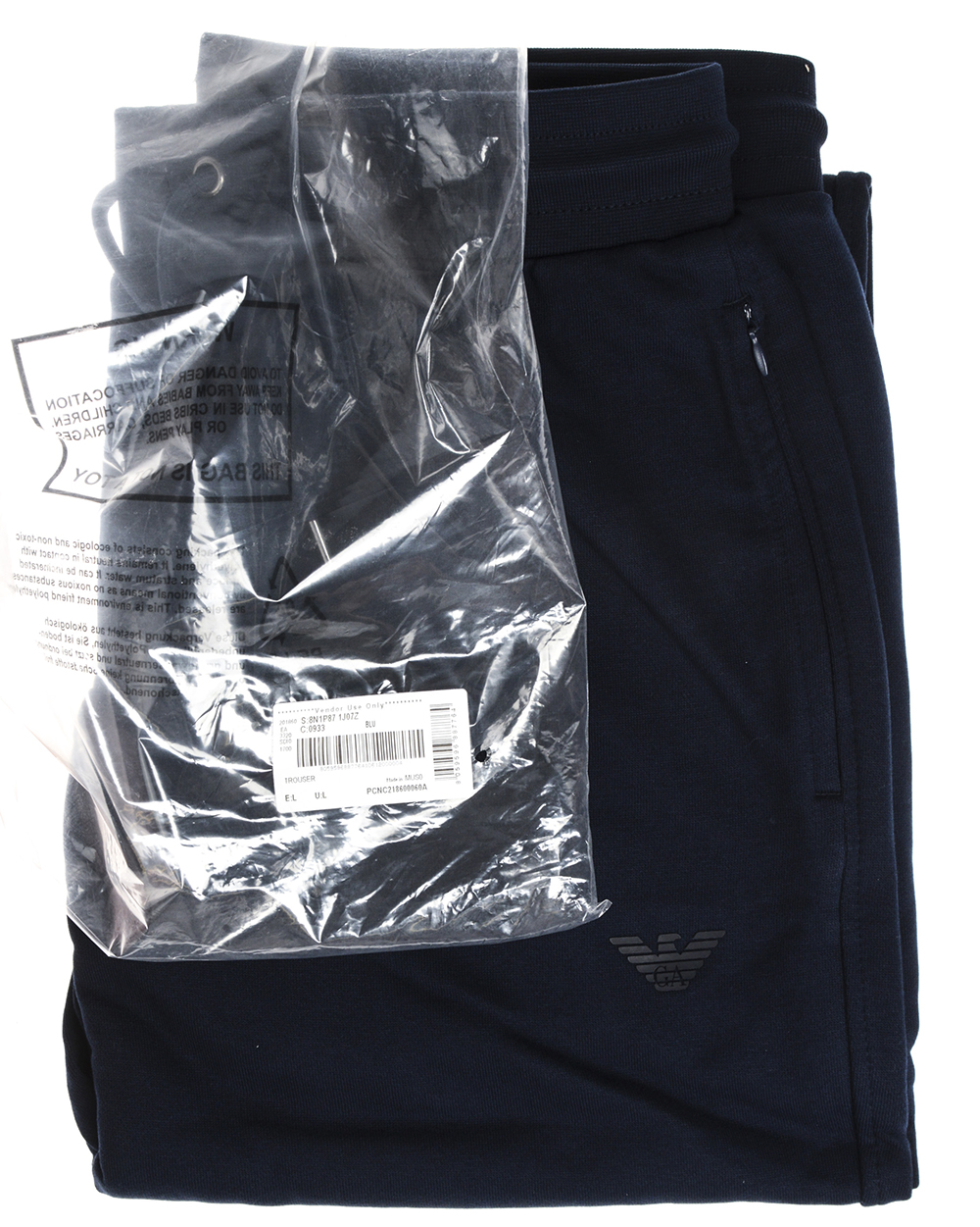Emporio Armani Tracksuit Cotton Man Blue 8N1P871J07Z 933 Sz